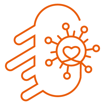 Covid-19 and flu jabs icon